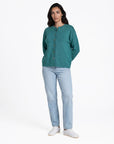 Cardigan aus Lammwolle mit Melange-Optik