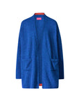Cardigan aus Lammwolle mit Schalkragen und Melange-Optik